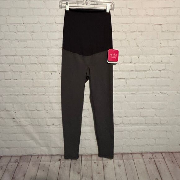 🖤 Isabel Maternity by Ingrid & Isabel Over-Belly Leggings – Size Small - Picture 1 of 2